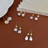 Retro Baroque pearl earrings, French pearl earrings, handcrafted original natural freshwater pearls, high-end pearls Application Scenario